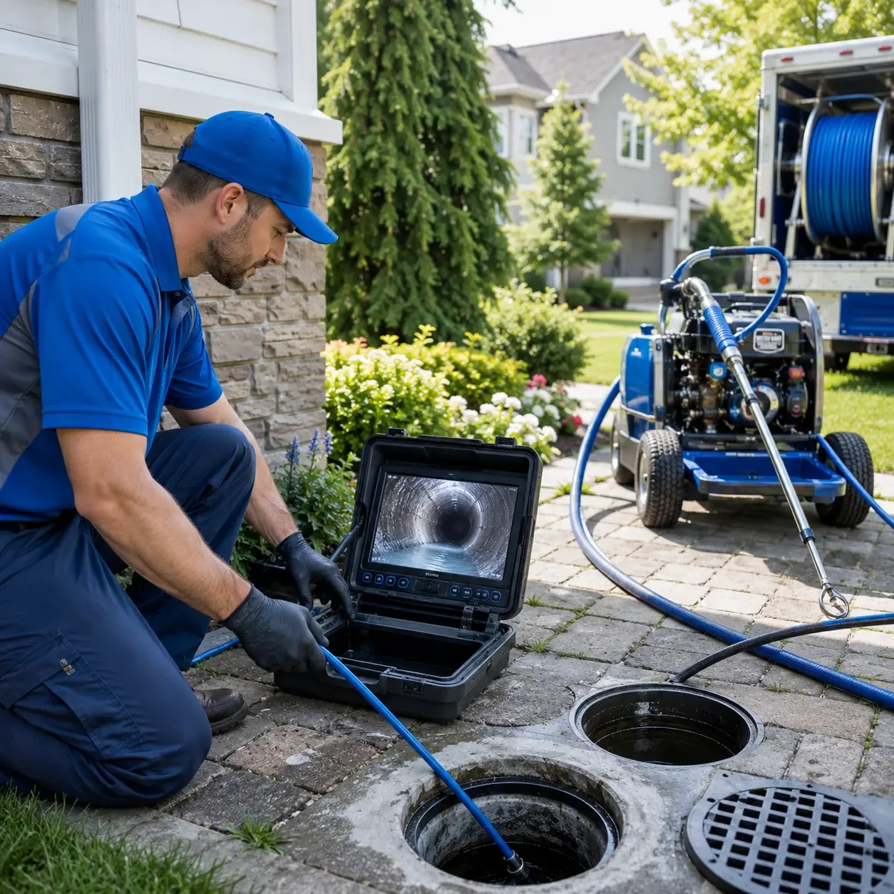 Outdoor drain cleaning professionals serving Sunny Side, GA